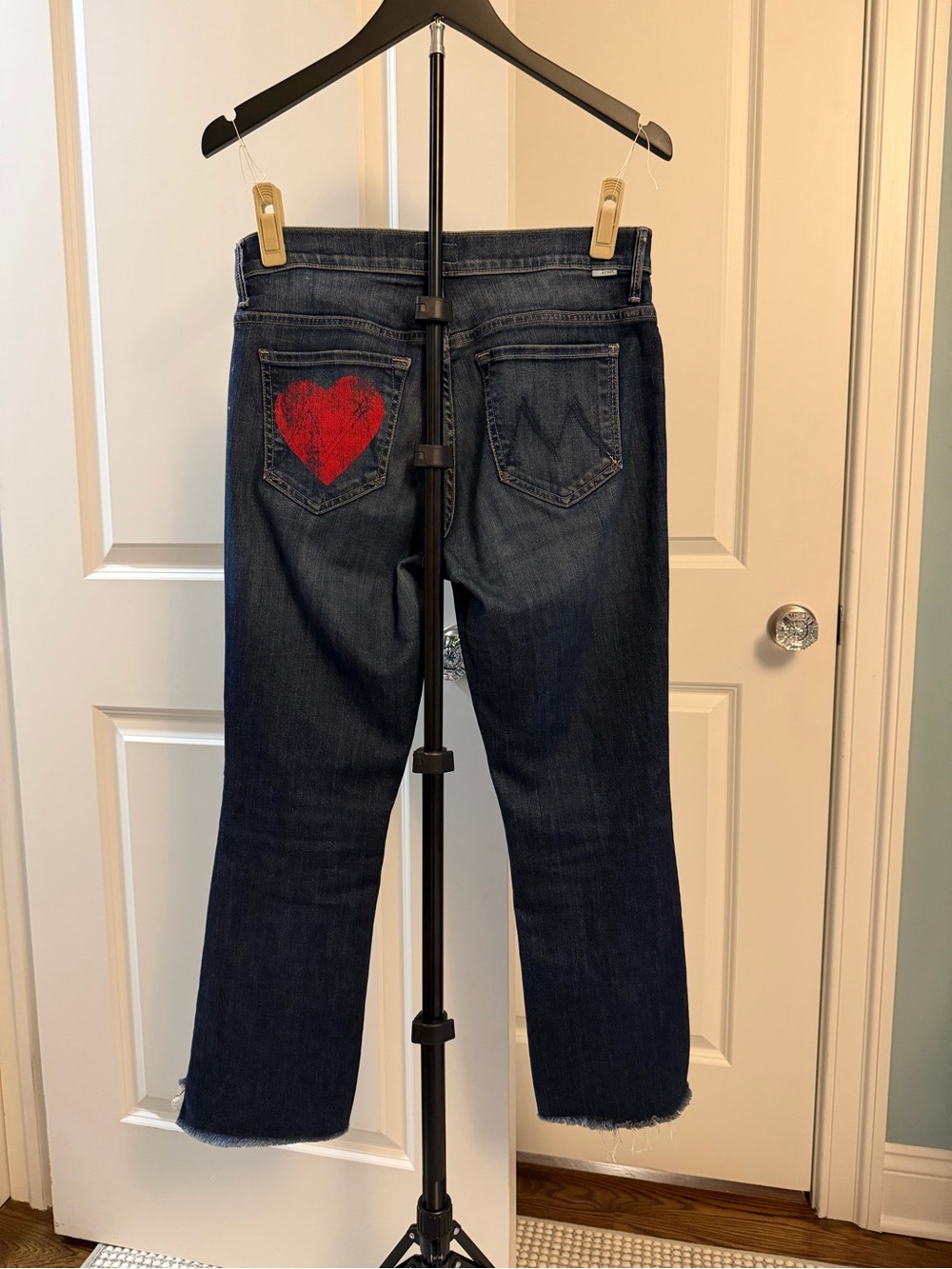 Mother Superior Jeans - “Love on the Edge” Insider Crop Step Fray